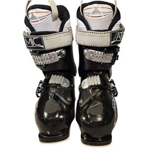 Atomic Live Fit 60 Womens Ski Boots Black White Size 23.0 23.5 Mondo 285mm
